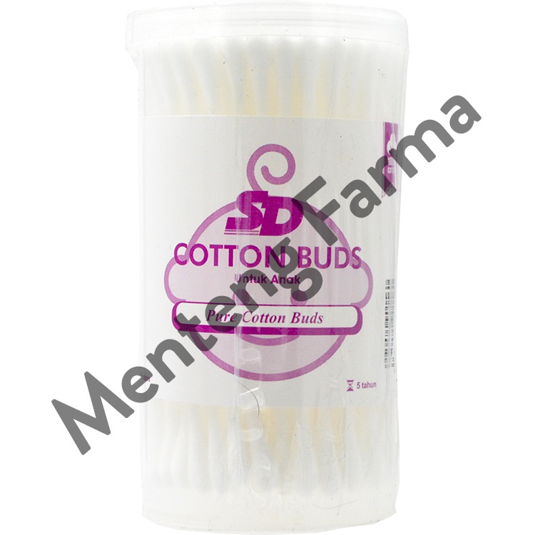 SD Cotton Buds Anak 100 Sticks - Pembersih Telinga Anak