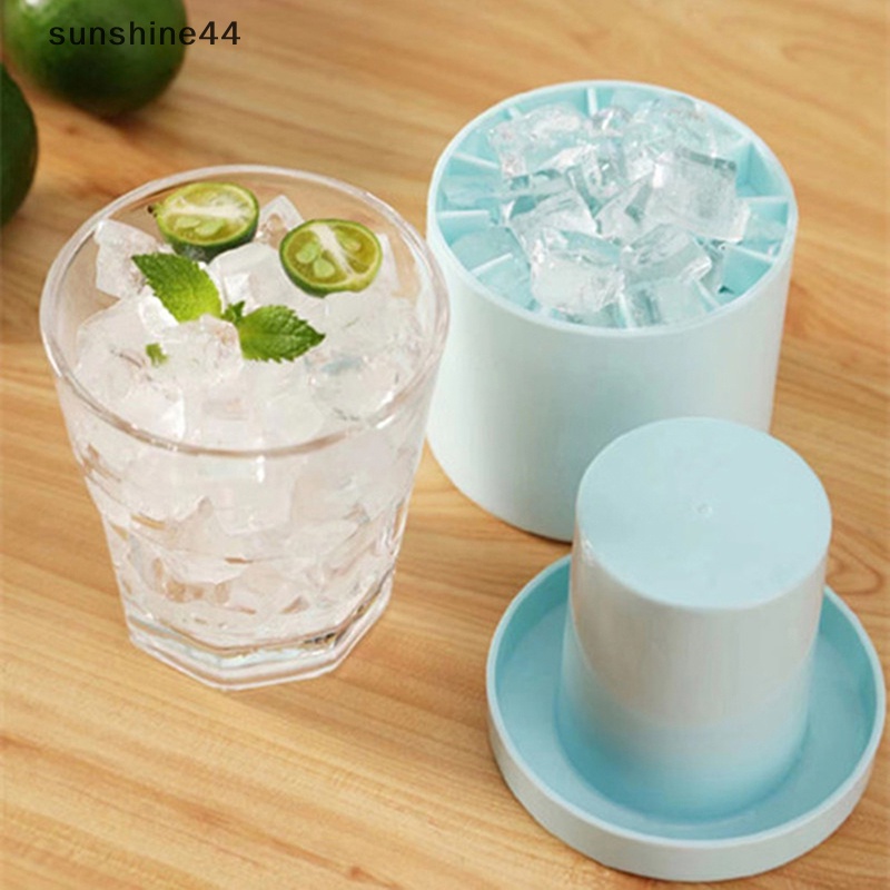 Sunshine Ice Bucket Cup Cetakan Es Batu Tray Food Grade Cepat Beku Silikon Ice Maker ID