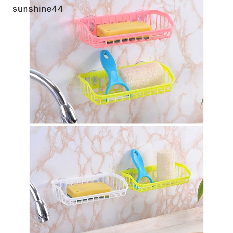 Sunshine Mencuci Multi-Fungsi Suction Cup Rak Spons Cuci Piring Rak Penyimpanan Gantung ID