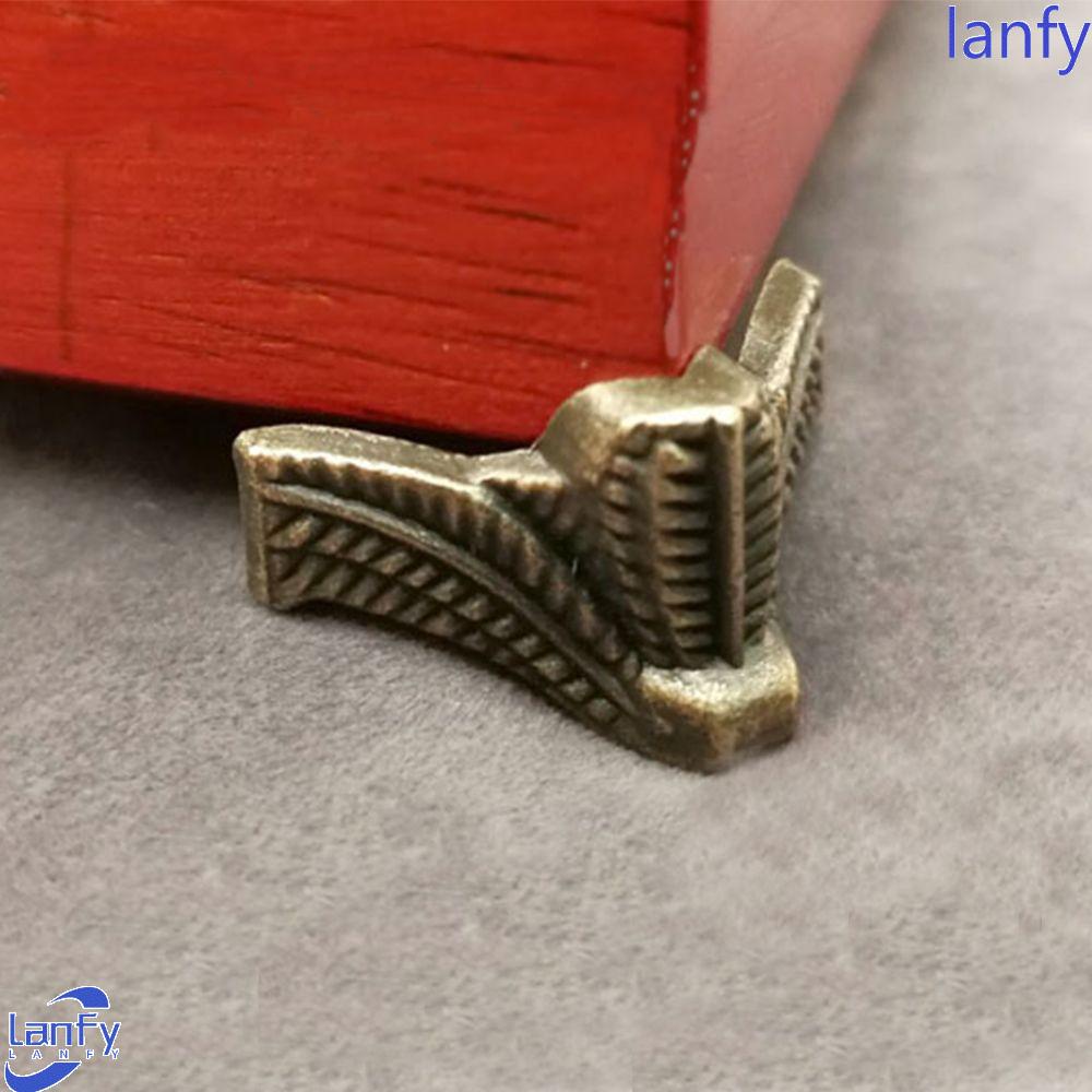 LANFY Delicate Feet Leg Box Corner Bracket Hardware Antique DIY Protector Case Decorative Furniture Part/Multicolor