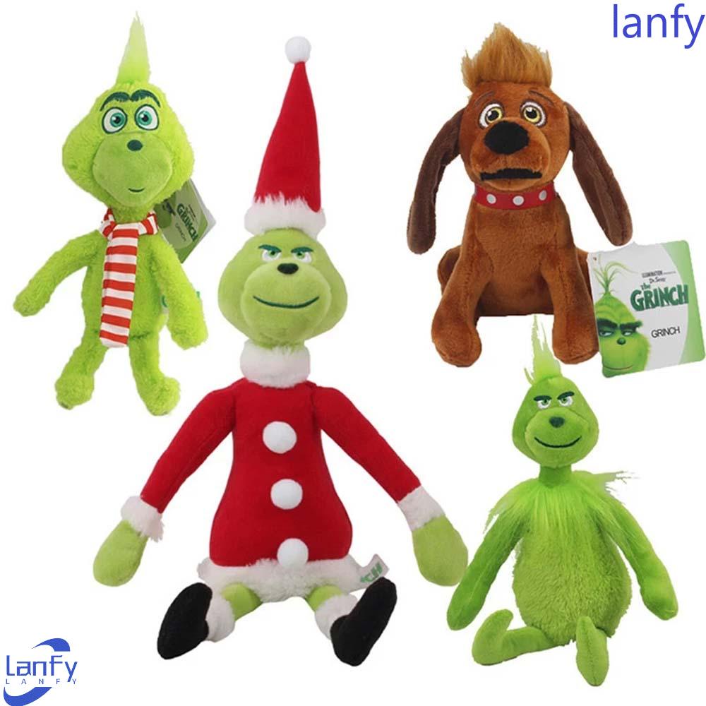 Lanfy Boneka Kartun Anime How Grinch Stole Bahan Plush Untuk Hadiah Natal Anak