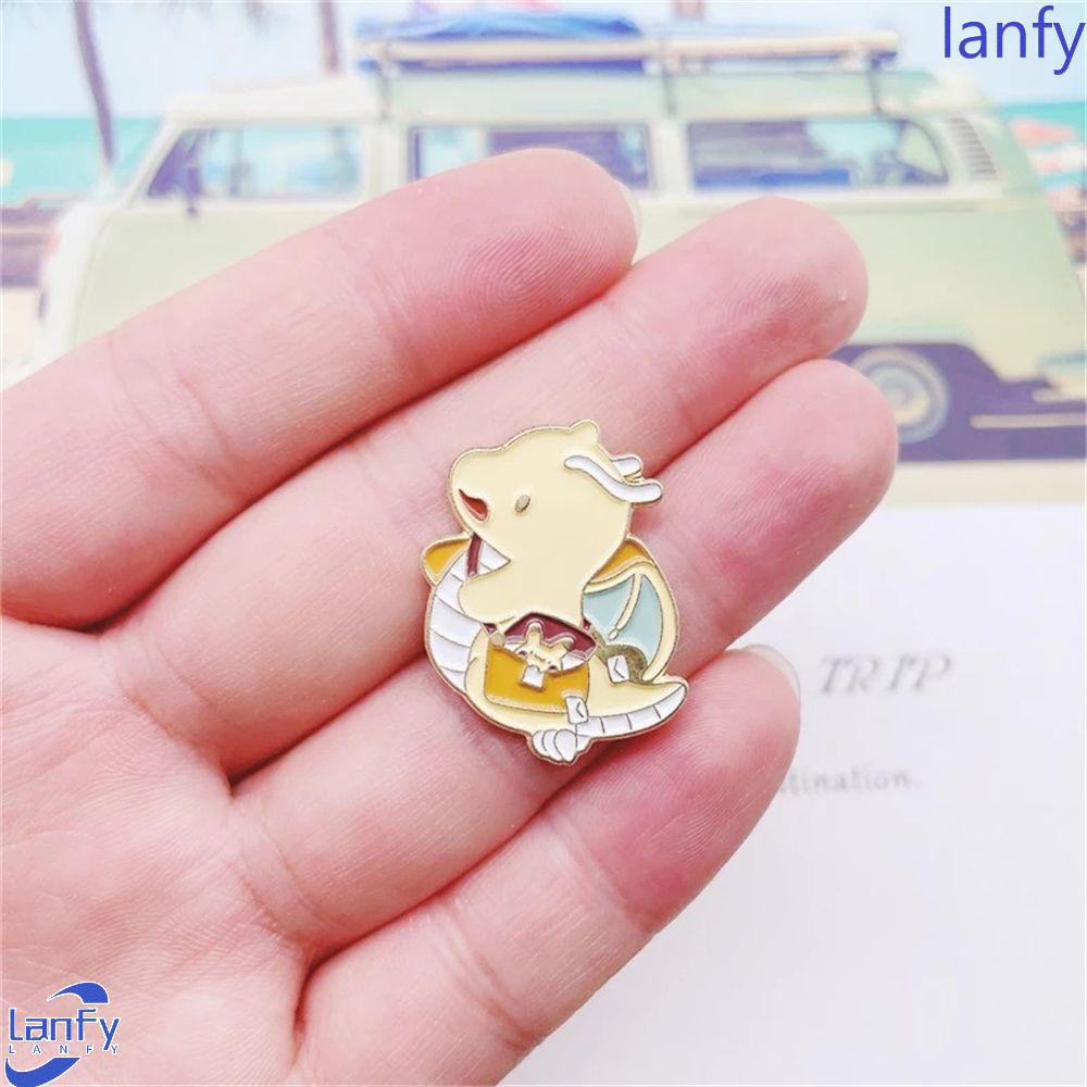 Lanfy Logam Bros Koleksi Perhiasan Hadiah Cosplay Lencana Naga Terbang Kerah Pin Postman Dragon