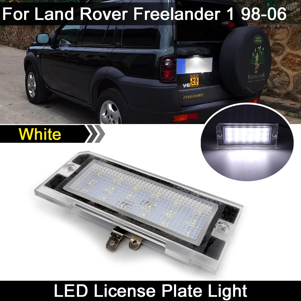 2pcs Lampu Plat Nomor Plat LED Putih Lampu Untuk Land Rover Freelander1 1998 1999 2000 2001 2002 2003 2004 2005 2006