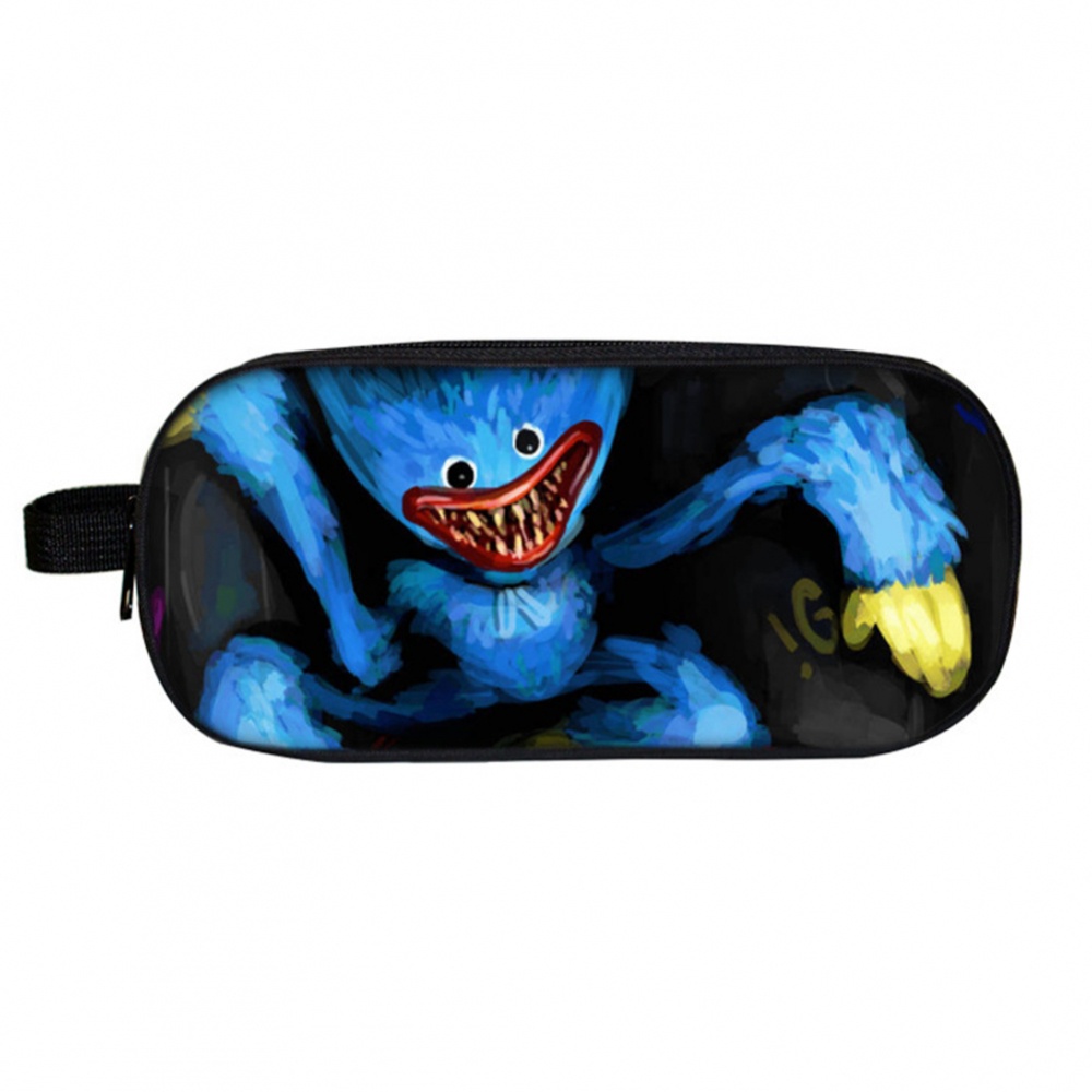 Kantong Pensil Siswa Anak Motif Kartun Double-layer Kapasitas Besar