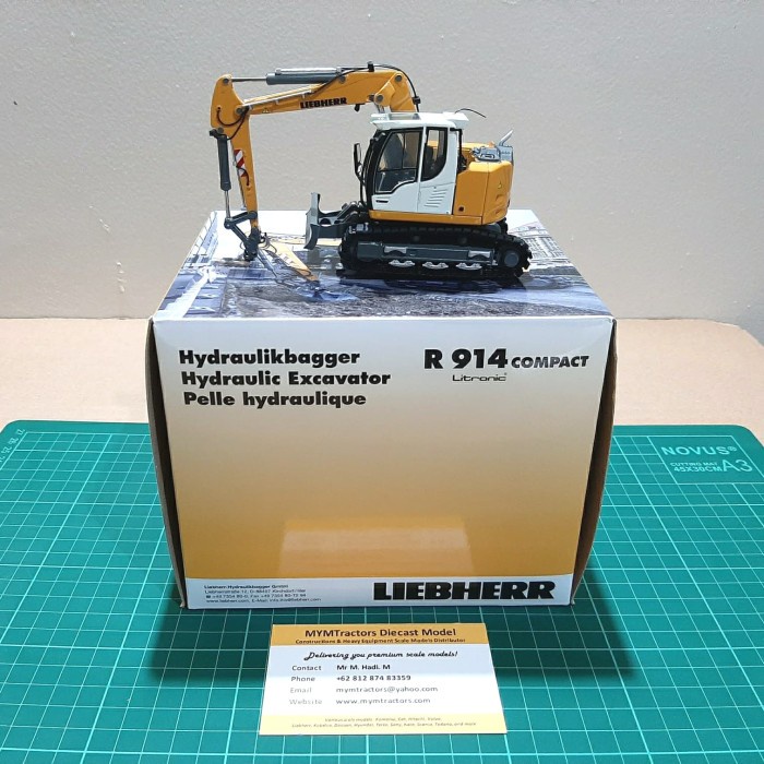 Diecast Miniatur Liebherr Excavator R914 Compact TIER IV (1:50)
