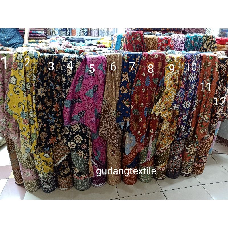 BAHAN BATIK SILKY LEMBUT / KAIN BATIK SEMI SUTRA