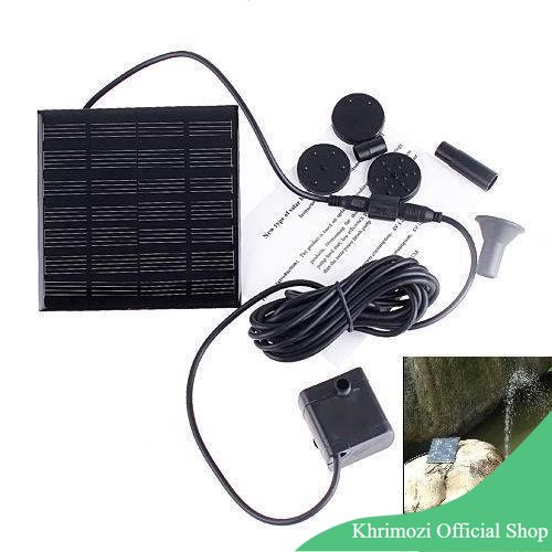 Air Mancur Kolam Tenaga Solar Matahari 7V 1.12W 150L -  Black