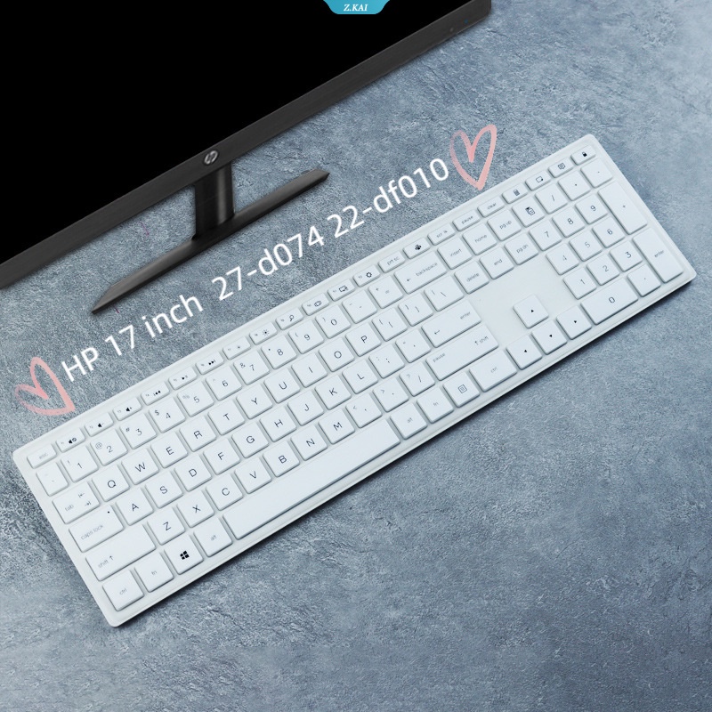 Silikon Keyboard Film Lengan Komputer Untuk HP 17inch 27-d074 Desktop 22-df010 Tahan Air Dan Tahan Lembab Film Pelindung Cakupan Penuh [ZK]