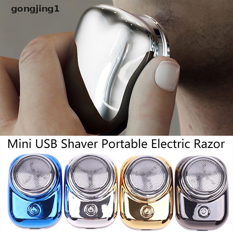 Ggg Alat Cukur Mini Portable Elektrik Razor Untuk Pria USB Rechargeable Shaver Home Travel ID