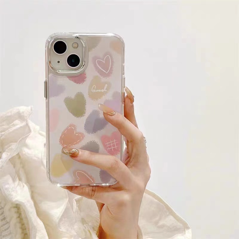 Cocok Untuk Iphone14 Pro Max iPhone Phone Case Cermin Casing Ponsel Kuat Kamera Perlindungan Tahan Guncangan Gaya Sederhana Kompatibel Dengan Iphone13 13pro 13prm iPhone 11 7Plus 8Plus Xr XS 12 Pro Max Casing Ponsel