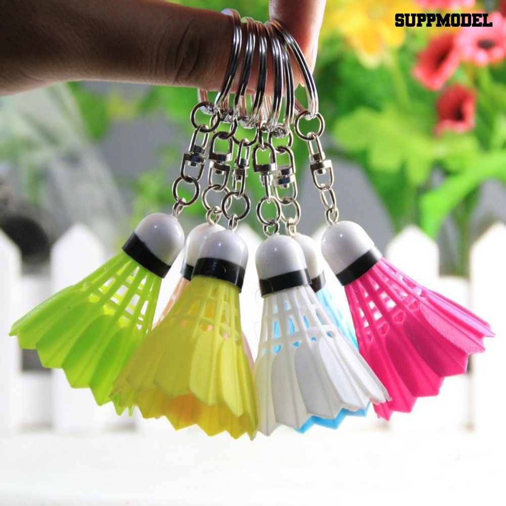 [SM Auto] Gantungan Kunci Mini Badminton Pendant Key Ring Holder Ransel Pouch Gantung Dekor