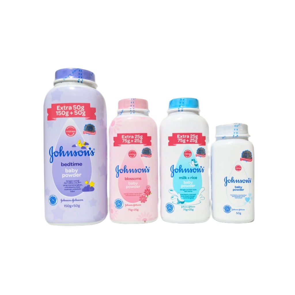 JOHNSON'S Baby Powder - Bedak Bayi 50gr Extra Fill 75+25gr 150+50gr