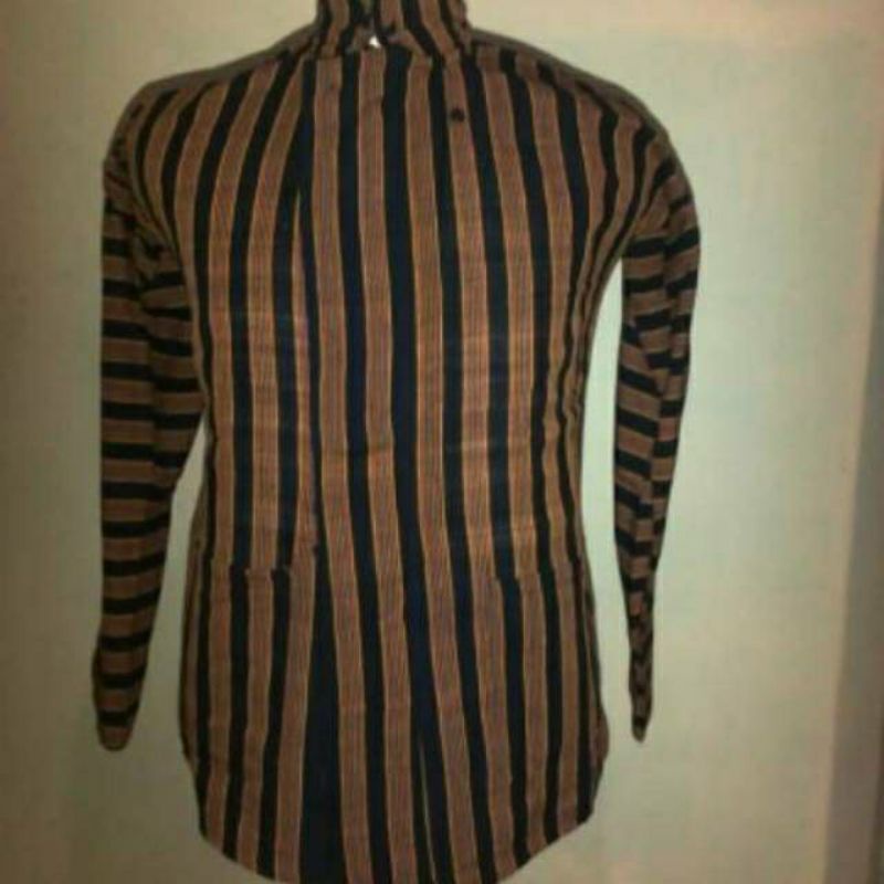 Lurik Baju adat jawa surjan lurik - Baju jawa pria - Baju surjan lurik - Baju lurik Jawa