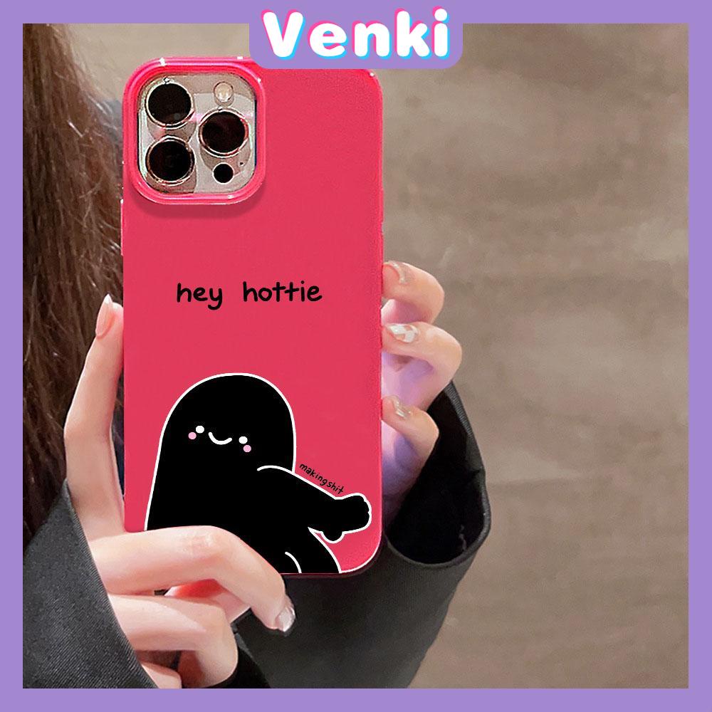 VENKI - For iPhone 11 iPhone Case Red Glossy TPU Soft Case Shockproof Protection Camera Cute Villain face Compatible with iPhone 14 13 Pro max 12 Pro Max xr xs max 7Plus 8Plus