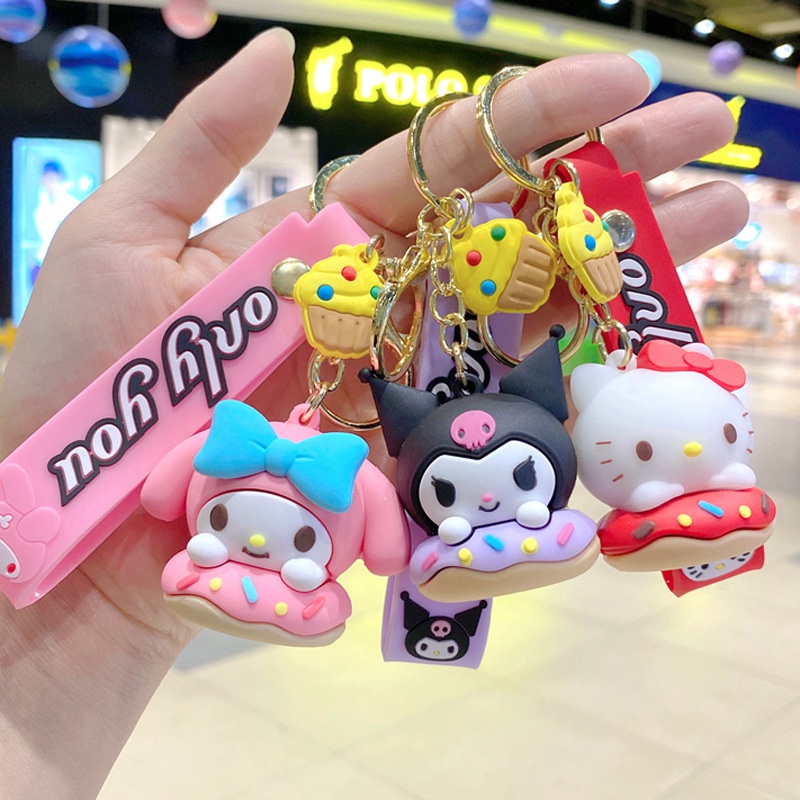 3d Lucu Kartun Donat Hewan Ajaib Gantungan Kunci Tas Ransel Pesona Liontin Earphone Case Tali Anti Hilang Untuk Airpods Inpods 1 2 3 PRO 4 6 12 I12 i13 Pro4 pro6