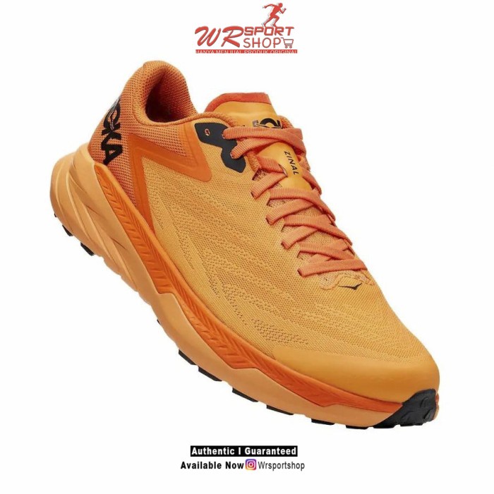 Hoka One One Zinal Mens Trail Running - Blazing Orange ORIGINAL