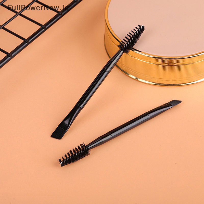 Power 10PCS Sikat Alis Kepala Ganda Sisir Bulu Mata Alat Aplikator Eyeliner ID