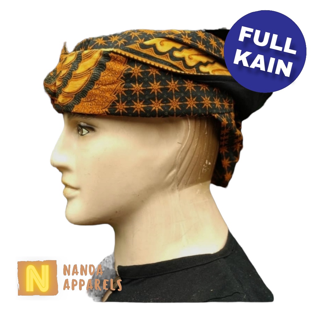 iket merak ngibing FULL KAIN praktis permanen siap pakai premium quality iket sunda bendo blangkon T