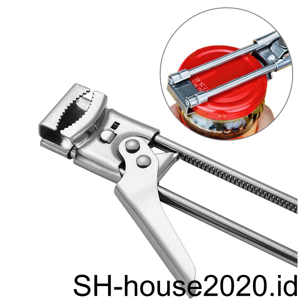 Pembuka Toples Adjustable Stainless Manual Penutup Botol Kaleng Gadget Dapur