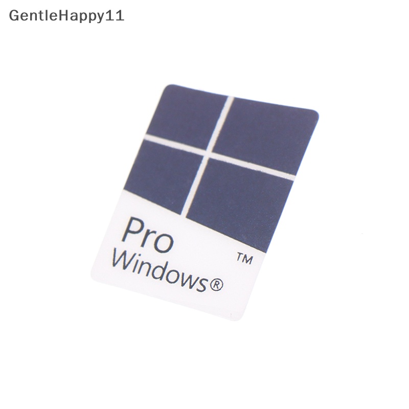 Gentlehappy 5pcs Biru Notebook Komputer Desktop Windows10 Stiker WIN10 PRO Label id