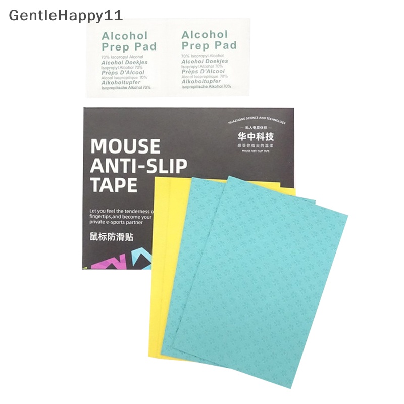 Gentlehappy 2Pcs 7.5 * 11cm Universal Non-slip Diy Pad Mouse Stiker Non-slip Mouse Skates Gaming Mouse Stiker Cut Diy id