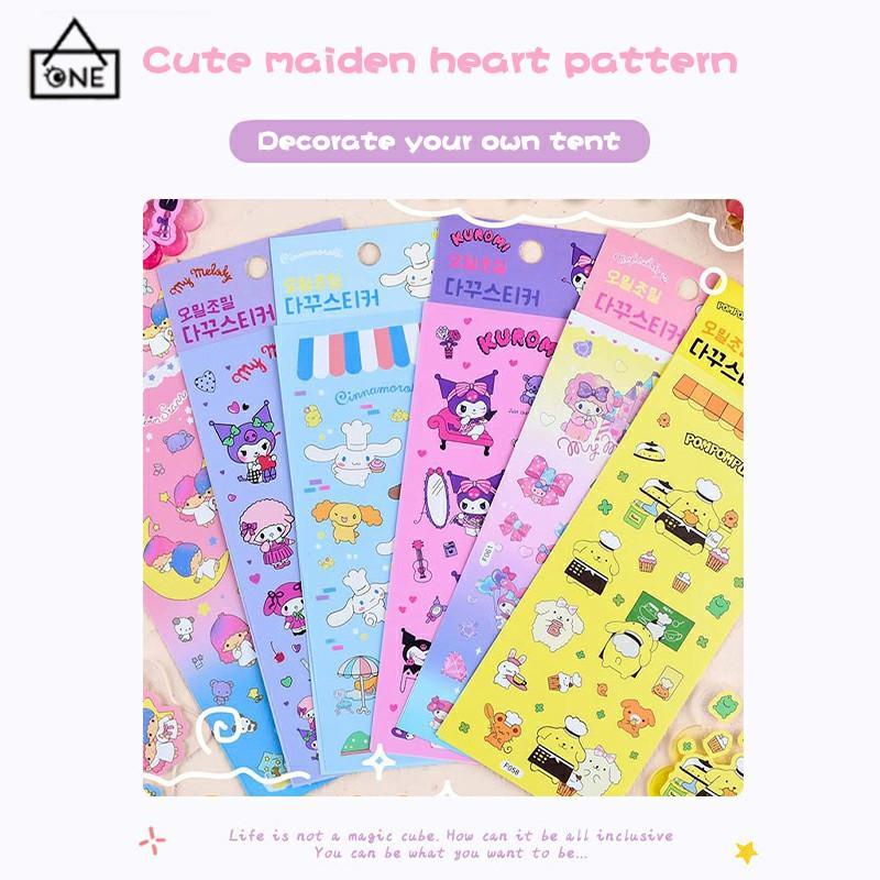 COD❤️Stiker Koromi Waterproof Kartun Sanrio MELODY Untuk Diary Stiker Dekorasi DIY-A.one