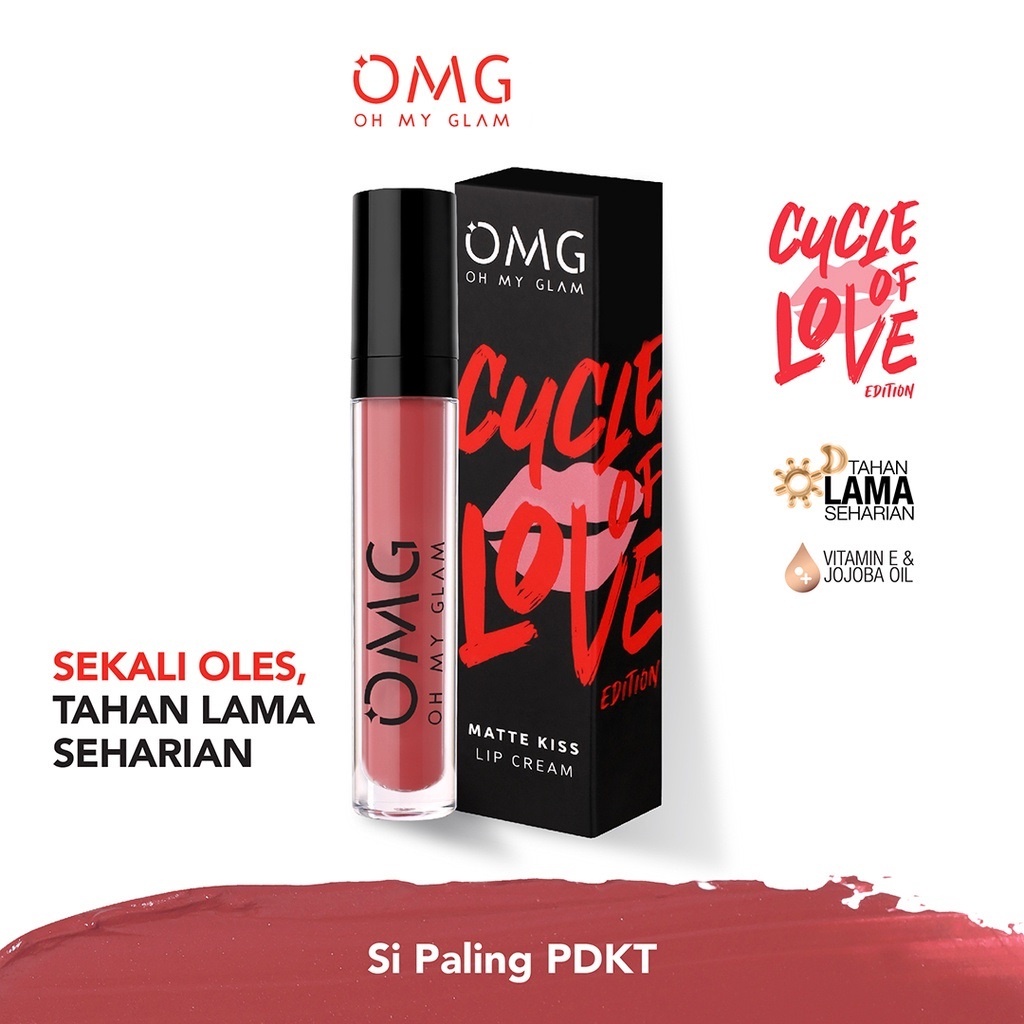 OMG Oh My Glam Matte Kiss Lip Cream Cycle of Love Edition | Lipstick Matte  BY AILIN