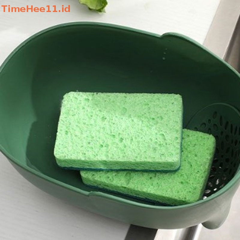 Timehee Online Celebrity Drain Bowl Drain Basket Keranjang Tiris Buah Piring Buah Cuci Sayur ID