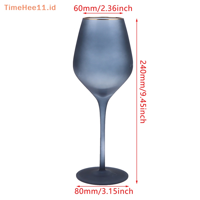 Timehee 1Pc Frosted Crystal Champagne Cup Gelas Cocktail Gelas Anggur Merah Goblet ID