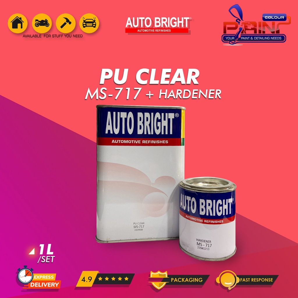 Clear Coat Auto Bright MS 717 1 liter /Pernis/Clearcoat/Coat