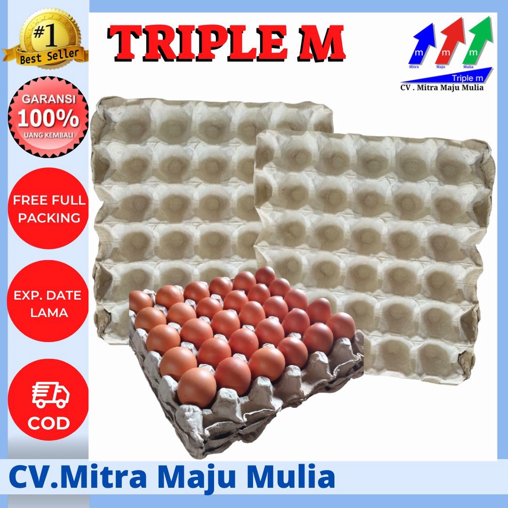 Egg Tray, Egg Trey,  Tray Trey Telur Karton BARU 1 ikat isi 70 lembar