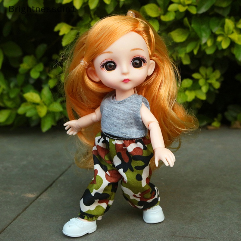 [Brightnessdin1] Bjd 16CM Baju Casual Fashion Princess Baju Setelan Aksesoris Baju Butik