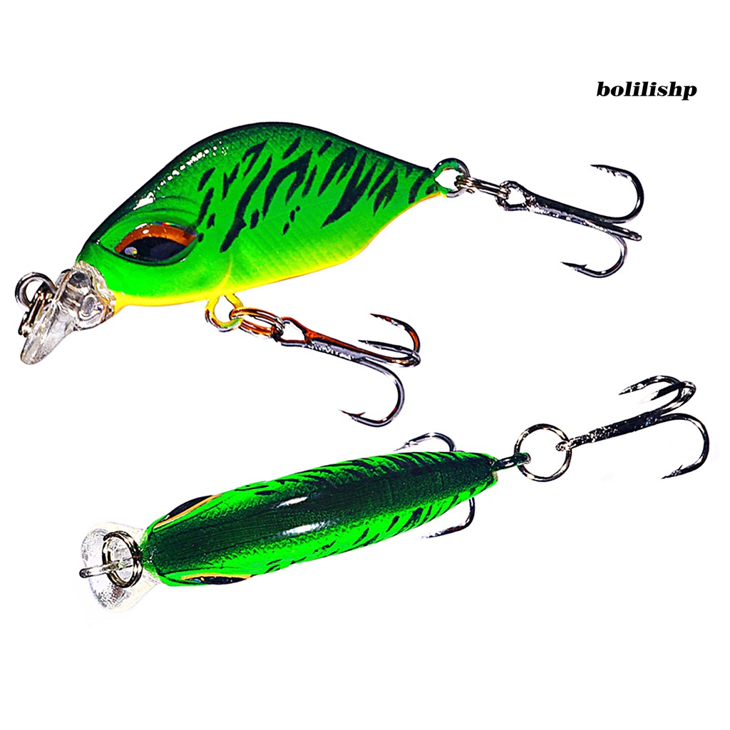 Bo-3.8cm/3.3g Ikan Kecil Umpan Simulasi 3D Fisheye Wobbler Kait Tajam Ganda Mencegah Pelarian Bass Laut Profesional Memancing Umpan Buatan Umpan Keras Memancing Tackle