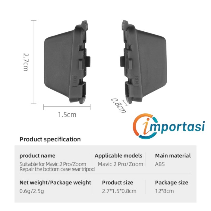 Bottom Shell Landing Gear DJI MAVIC 2 PRO / ZOOM Replacement Part Kaki - Kiri