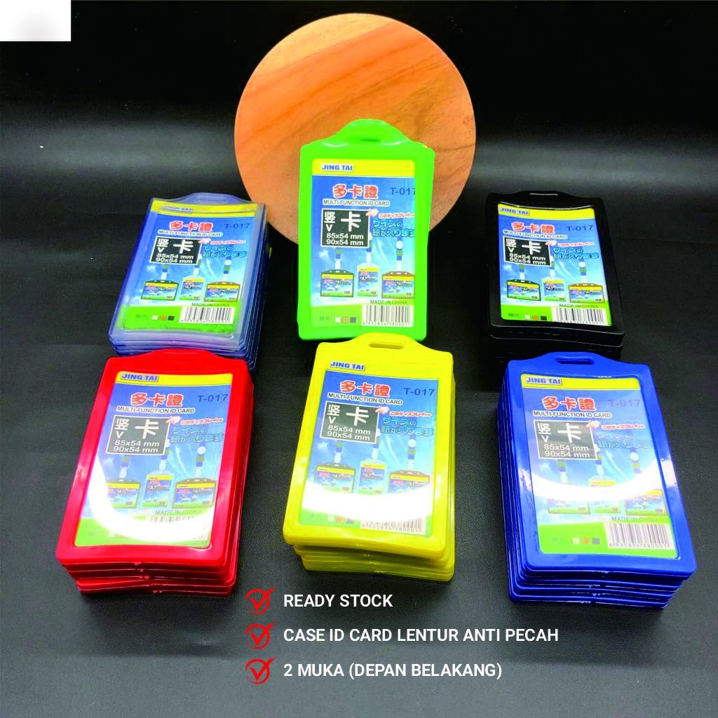 

Tempat ID Card Holder Warna Dua Sisi Bahan Lentur Kualitas Premium