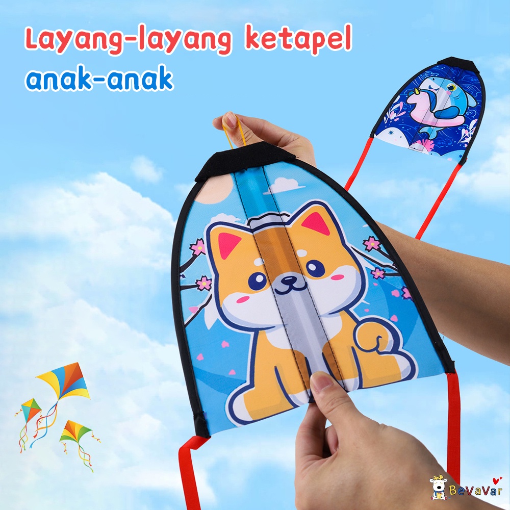 BEVAVAR Mainan layang layang Catapult Kite /Handheld Fun Holiday Gift /Flying Toy Laki-laki Perempuan mainan ketapel