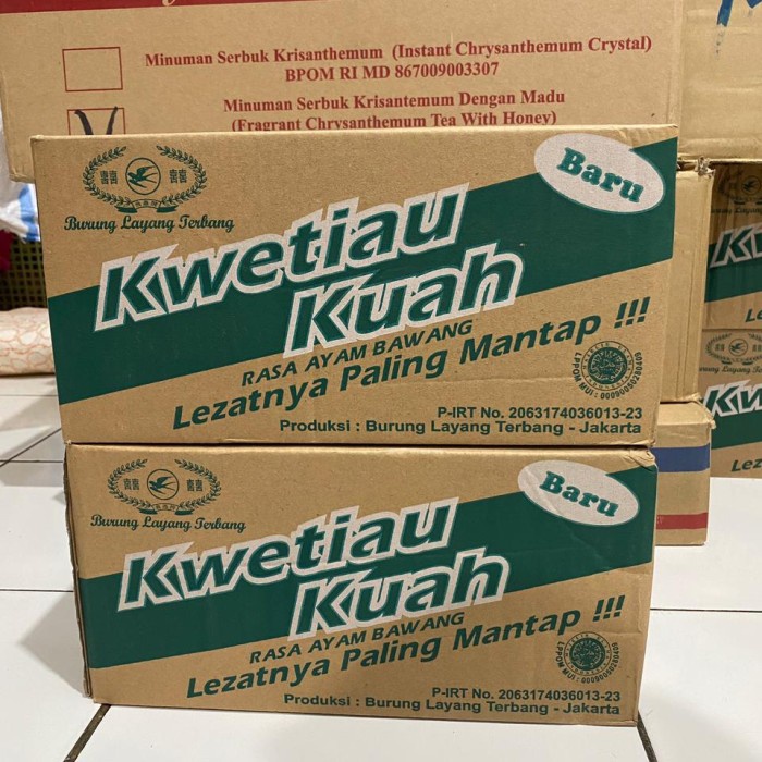 

Kwetiau Kuah Cap Burung Layang Terbang 1 DUS isi 20 pcs