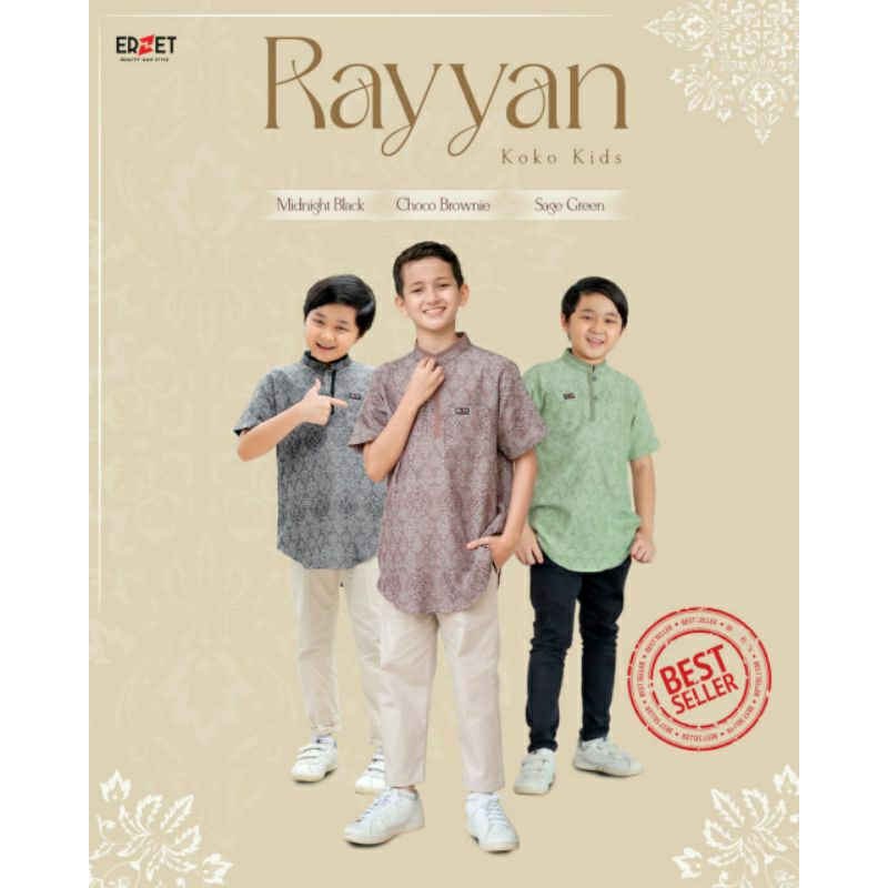 SARIMBIT RAYHAN KIDS SERIES 2023 BY ATTIN x ERZET ORIGINAL BRAND READY KOKO ANAK LAKI LAKI PRIA