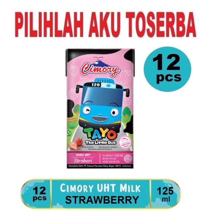 Susu CIMORY STRAWBERRY MINI 125 ml - ( HARGA 12 pcs )