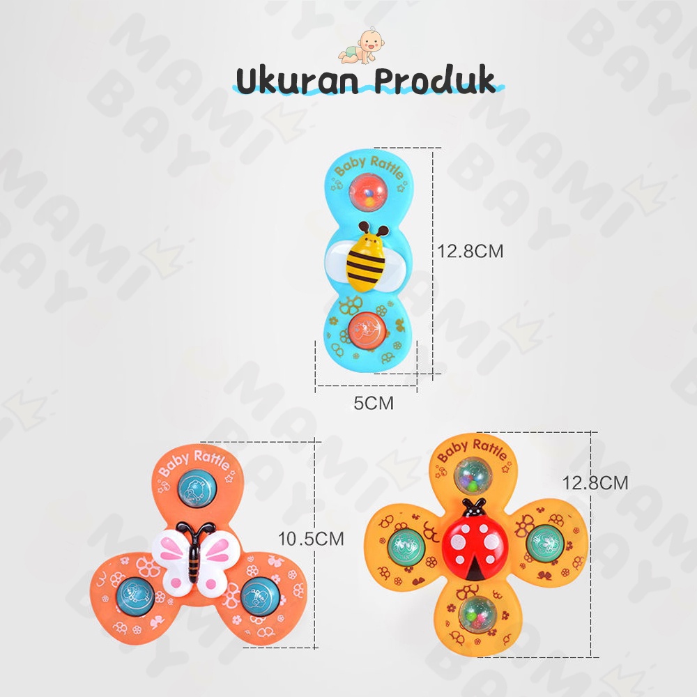 Mamibayi Fidget Spinner Bayi Model Heawn Lucu Mainan Edukasi Dini Bayi Mainan Sensori Motorik Anak