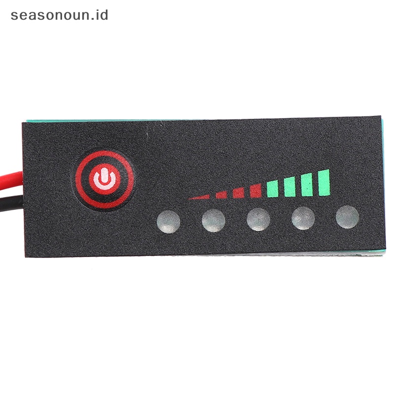 Seasonoun 12V 1 /2X3 /4,5,6 /7S 18650 Lipo Indicator Tester LCD Display Meter.