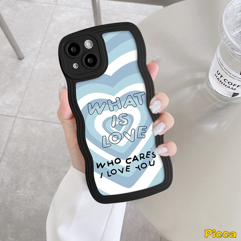 Casing Untuk Redmi Note10 10s 9s 9 11s 8 11 Pro Max Redmi 9A 12C 10A A1+10 9 A1 10C 9C NFC 9T Mi 11T Pro POCO M3 X3 NFC Pro Gradient Art Love Heart Wavy Edge Soft Casing Belakang Tpu