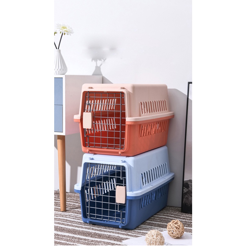 Pet Carrier Pet Cargo Travel 48 x 31.5 x 30cm Untuk Anjing Dan Kucing