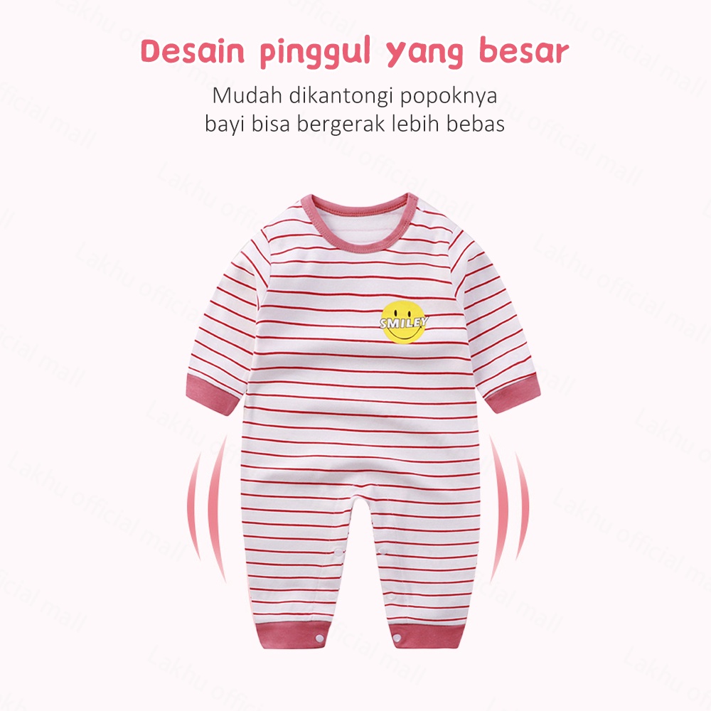 Lakhu Jumper Bayi Lengan Panjang Baju Bayi Import Romper Sleepsuit Bayi