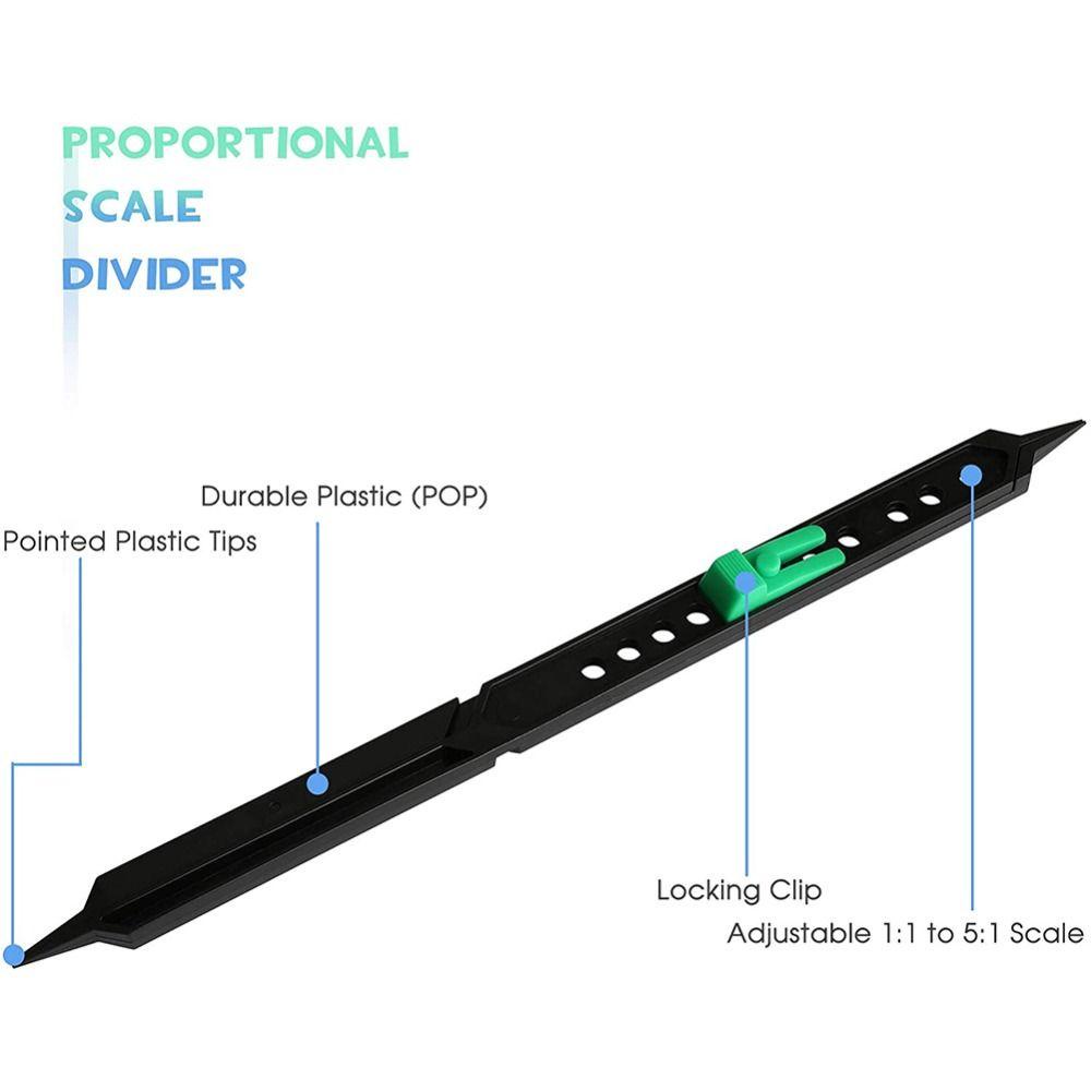 Penyekat Proporsional Nanas Multi Fungsi Untuk Artis Alat Gambar Arsitek Kompas Pensil Adjustable