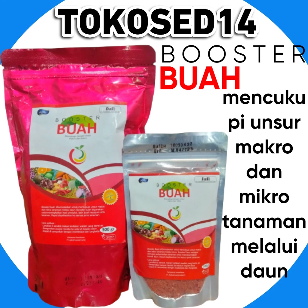 Booster Buah 100gr & 500gr Alternatif Gandasil B Gandasil D Pupuk Tanaman Pupuk Tanaman Hias Booster