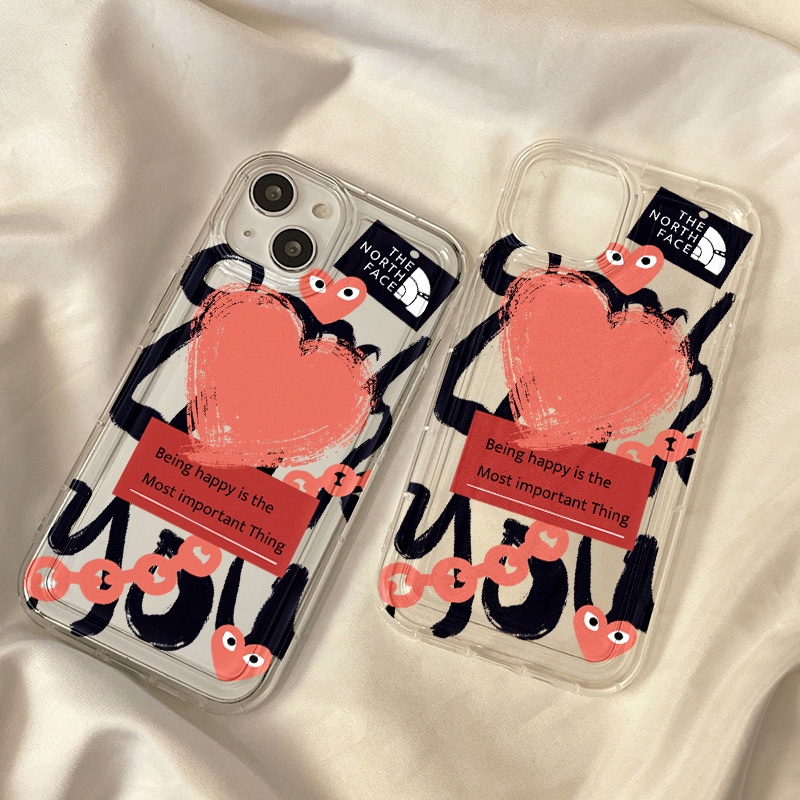 Graffiti Heart Case Untuk Vivo Y11 Y12 Y15 Y17 Y12S Y12A Y20 Y20S Y21 Y21A Y21G Y21S Y33 Y33S Y33T Y3S Y90 Y91 Y91C Y91i Y95 Y70 Y1S V21 V255G X8 Lite Airbag Shockproof Cover