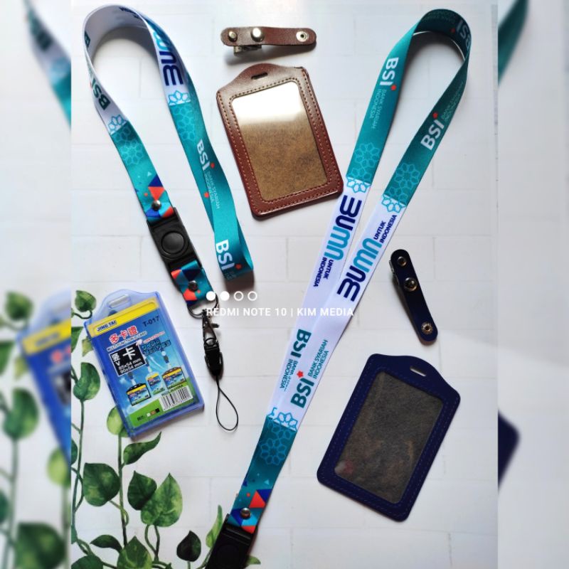 

tali id card BSI BUMN / lanyard BSI bank syariah indonesia gantungan tali BSI BUMN printing