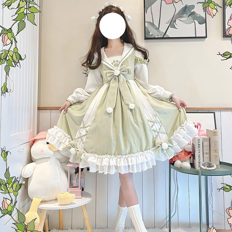 Lolita Princess Dress Original Cute Lolita Daily Dress Sweet Full Set
