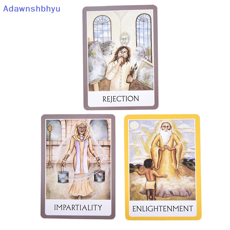 Adhyu Chakra Wisdom Oracle Cards Deck Kartu Tarot Bahasa Inggris Papan Ramalan Game ID